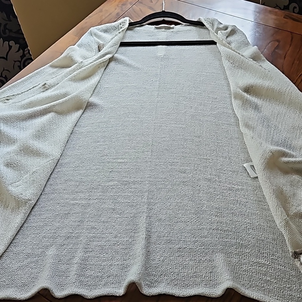Caty Lesca Knit Lace Cardigan Sweater Size 3 - Picture 11 of 16